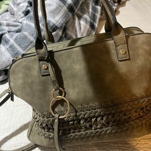 Elegant Olive Green Handbag